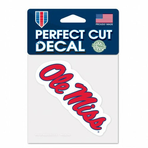 Mississippi Rebels Decal 4x4 Perfect Cut Color - Team Fan Cave