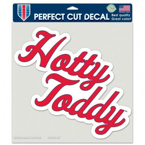 Mississippi Rebels Decal 8x8 Perfect Cut Color Hotty Toddy Design Special Order - Team Fan Cave