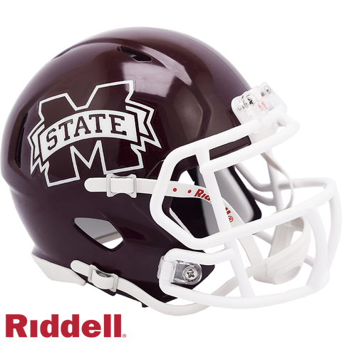 Mississippi State Bulldogs Helmet Riddell Replica Mini Speed Style-0