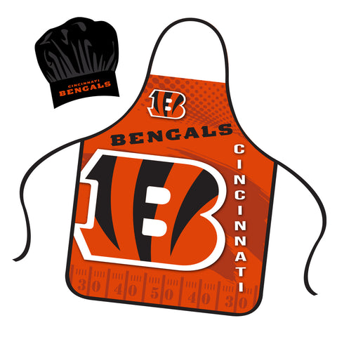 Cincinnati Bengals Chef Hat and Apron Set-0