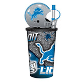 Detroit Lions Helmet Cup 32oz Plastic with Straw-0