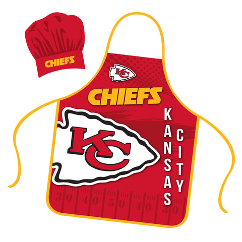 Kansas City Chiefs Chef Hat and Apron Set-0