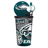 Philadelphia Eagles Helmet Cup 32oz Plastic with Straw-0