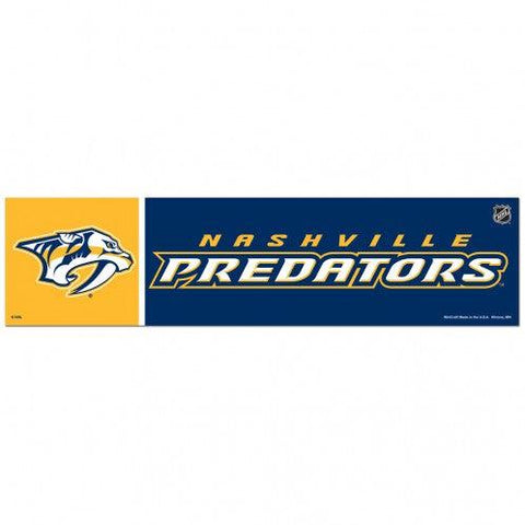 Nashville Predators Decal 3x12 Bumper Strip Style Special Order - Team Fan Cave