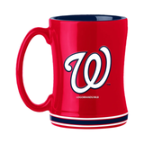 Washington Nationals Coffee Mug 14oz Sculpted Relief Team Color-0