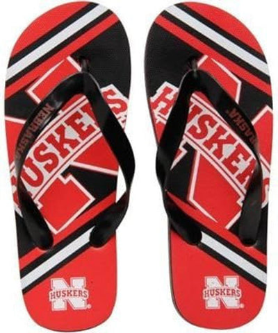 Nebraska Cornhuskers Flip Flop - Unisex Big Logo - (1 Pair) - XL-0