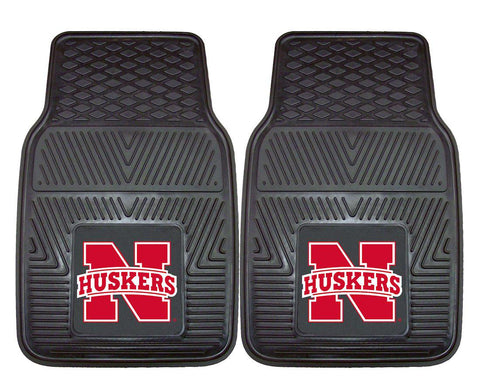 Nebraska Cornhuskers  Heavy Duty 2-Piece Vinyl Car Mats - Team Fan Cave