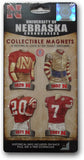 Nebraska Cornhuskers Magnet 4 Pack Collectible - Team Fan Cave