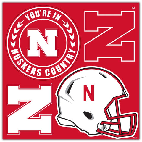 Nebraska Cornhuskers Magnet Kit 4 Piece - Team Fan Cave