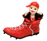 Nebraska Cornhuskers Mascot in Cleat - Script Logo - Team Fan Cave