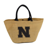 Nebraska Cornhuskers Tote Avalon Jute Style - Team Fan Cave