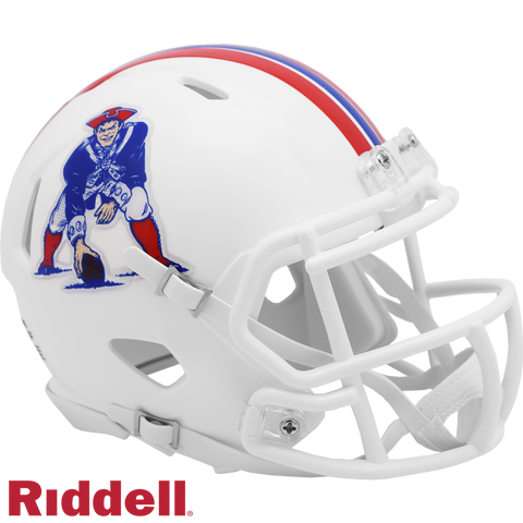 New England Patriots Helmet Riddell Replica Mini Speed Style 1982-1989 T/B-0