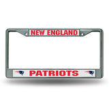 New England Patriots License Plate Frame Chrome - Team Fan Cave