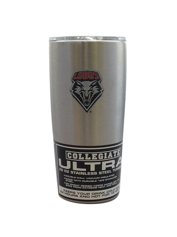 New Mexico Lobos Travel Tumbler 20oz Ultra Silver CO-0