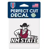 New Mexico State Aggies Decal 4x4 Perfect Cut Color-0