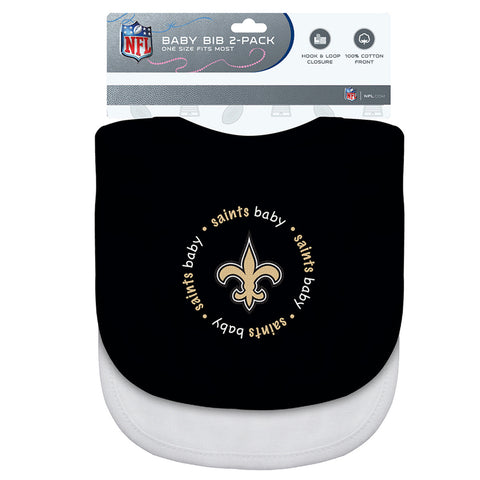 New Orleans Saints Baby Bib 2 Pack-0