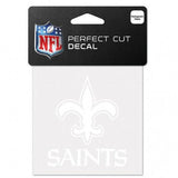 New Orleans Saints Decal 4x4 Perfect Cut White Special Order - Team Fan Cave