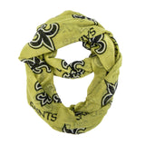 New Orleans Saints Scarf Infinity Style Alternate