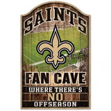 New Orleans Saints Sign 11x17 Wood Fan Cave Design-0