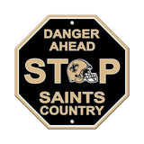 New Orleans Saints Sign 12x12 Plastic Stop Style CO