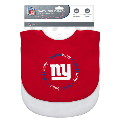 New York Giants Baby Bib 2 Pack-0