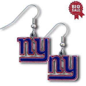 New York Giants Dangle Earrings - Team Fan Cave