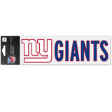 New York Giants Decal 3x10 Perfect Cut Wordmark Color-0