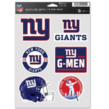 New York Giants Decal Multi Use Fan 6 Pack-0