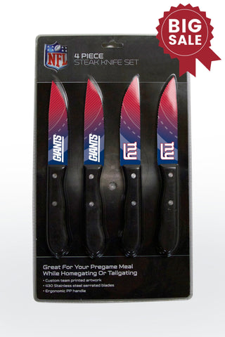 New York Giants Knife Set - Steak - 4 Pack - Team Fan Cave