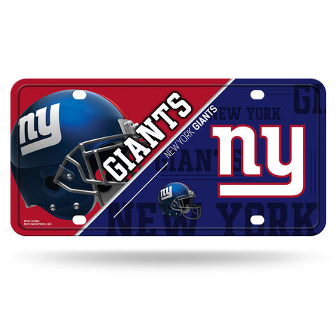 New York Giants License Plate Metal