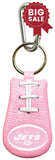 New York Jets Pink NFL Football Keychain - Team Fan Cave