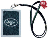 New York Jets Wallet Beaded Lanyard Style - Team Fan Cave