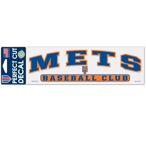 New York Mets Decal 3x10 Perfect Cut Color-0