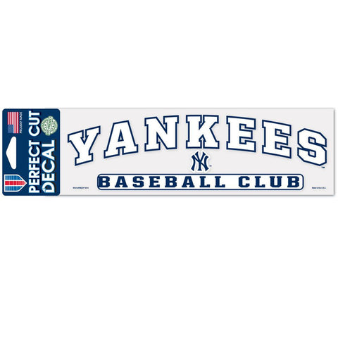 New York Yankees Decal 3x10 Perfect Cut Color-0