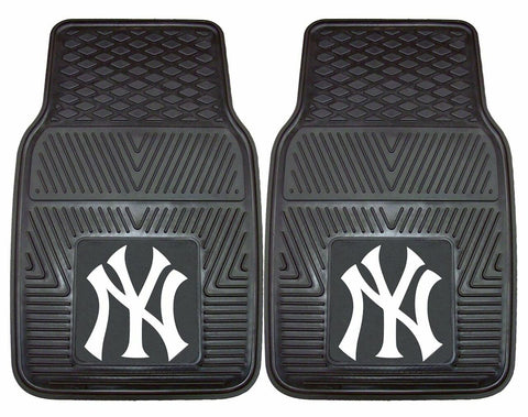 New York Yankees Heavy Duty 2-Piece Vinyl Car Mats - Team Fan Cave