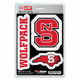 North Carolina State Wolfpack Decal Die Cut Team 3 Pack