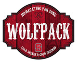 North Carolina State Wolfpack Sign Wood 12 Inch Homegating Tavern