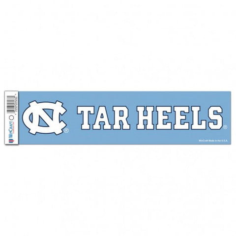 North Carolina Tar Heels Decal 3x12 Bumper Strip Style - Special Order