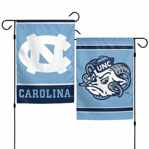 North Carolina Tar Heels Flag 12x18 Garden Style 2 Sided