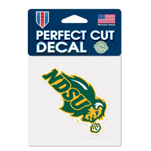 North Dakota State Bison Decal 4x4 Perfect Cut Color