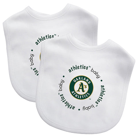 Oakland Athletics Baby Bib 2 Pack-0