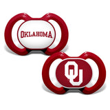 Oklahoma Sooners Pacifier 2 Pack Alternate - Team Fan Cave