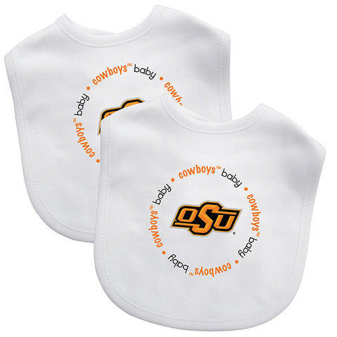 Oklahoma State Cowboys Baby Bib 2 Pack-0