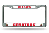 Ottawa Senators License Plate Frame Chrome - Special Order - Team Fan Cave