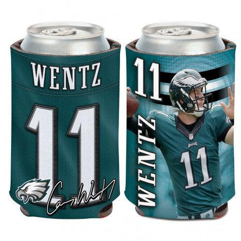 Philadelphia Eagles Carson Wentz Can Cooler - Team Fan Cave