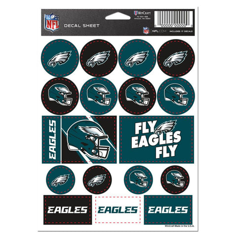 Philadelphia Eagles Decal Sheet 5x7 Vinyl-0