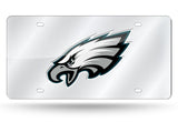 Philadelphia Eagles License Plate Laser Cut Silver - Team Fan Cave