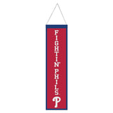 Philadelphia Phillies Banner Wool 8x32 Heritage Slogan Design - Special Order-0