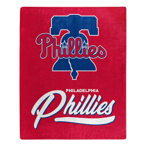 Philadelphia Phillies Blanket 50x60 Raschel Signature Design-0