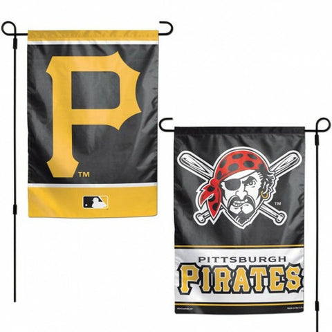 Pittsburgh Pirates Flag 12x18 Garden Style 2 Sided - Team Fan Cave